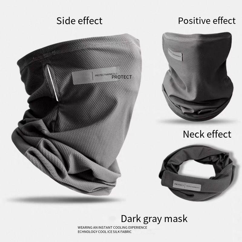 Product Introduction of Summer Ice Silk Sunscreen Mask For Men Women UV Solar Arm Sleeves Ice Silk Driving Arm Cover Cycling Face Cover Bandana Scarf 7