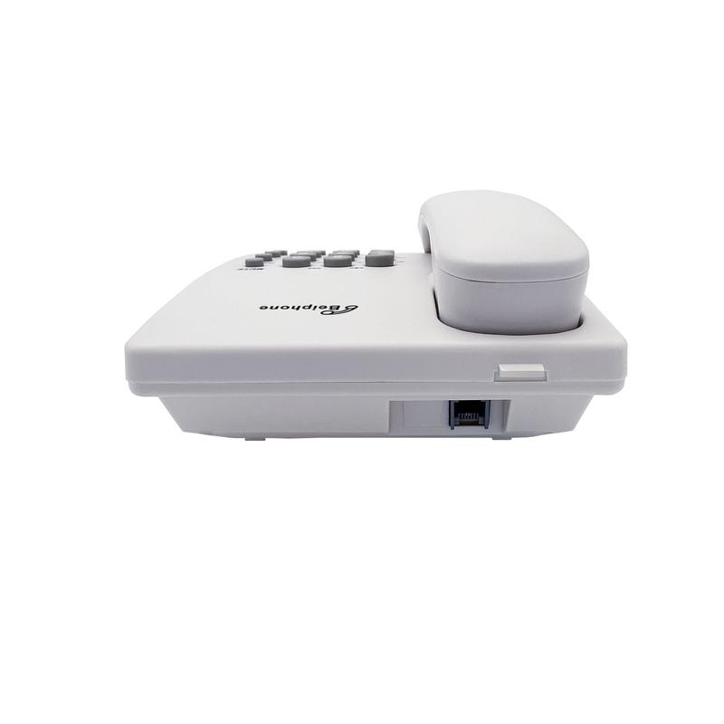 Product Introduction of Corded Telephone, basic landline telephone KX-TS500MX for Home Office Hotel, White & Black desktop analog phone, desktop phone 15