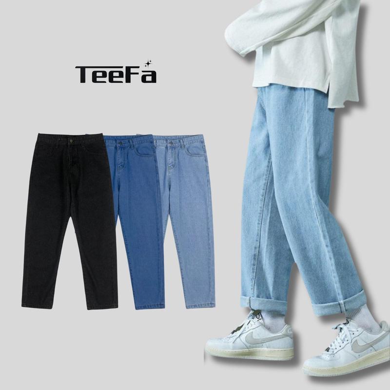 Quần Jean Baggy Nam Form Suông Hàn Quốc 3 Màu Menswear Pants Jean Có Túi quần jean xanh trắng Ong