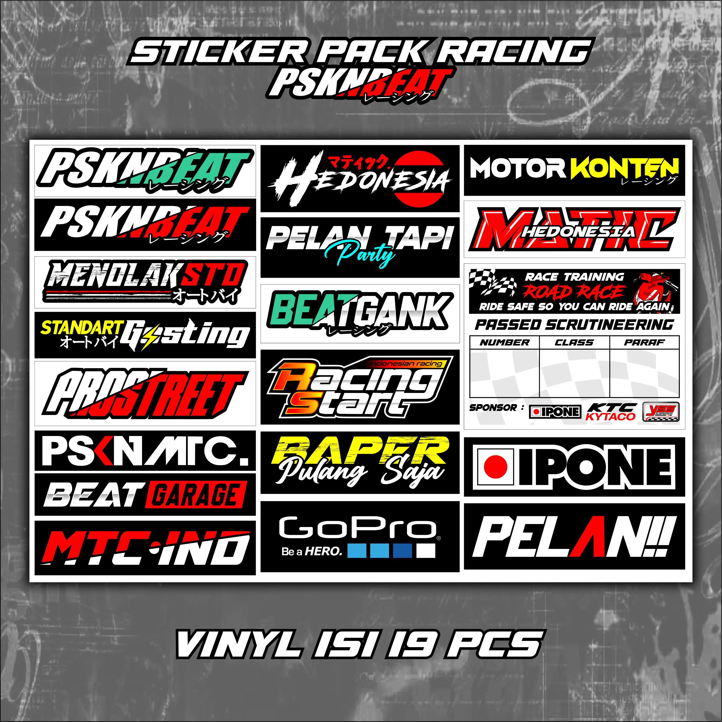 Sticker Pack Vinyl Pasukan Beat Vol 13 - Shop | Tokopedia