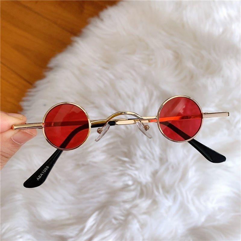 kính râm retro cho nam và nữ mini gọng tròn D43 3