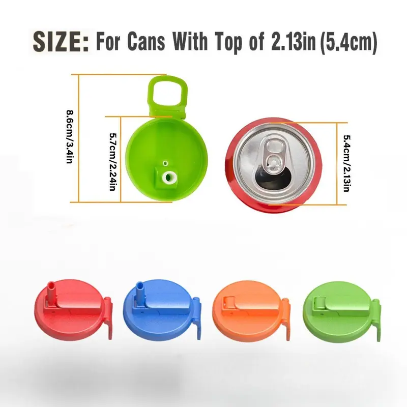 Silicone Drink Can Cover, 4 Counts Portable Reusable & Eco-friendly Drink Can Lid, Portable Leak-proof Design Drinkware Accessories for Home, Travel, Outdoor gifts best friend dad birthday mum welcome sign 1