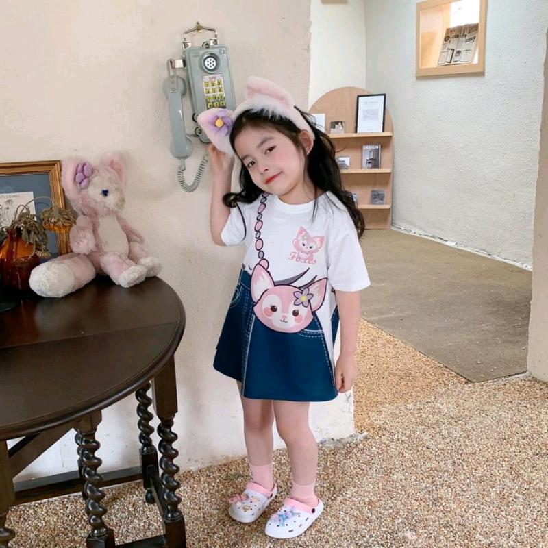 midi dress kartun anak Santai 1
