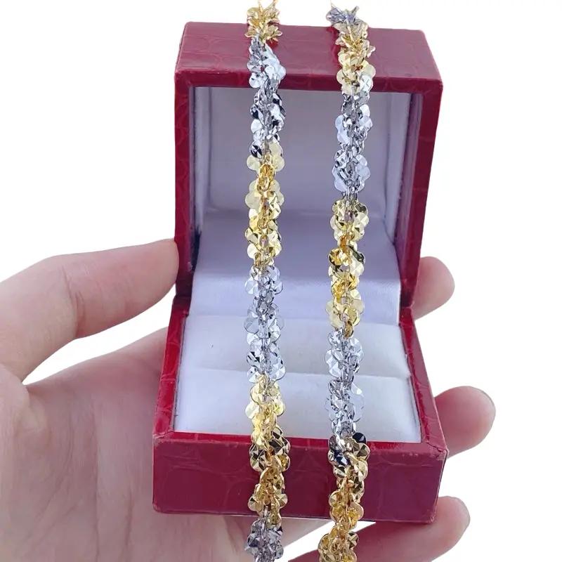  Dây chuyền nữ xoắn 2 mầu - Trang sức Bảo Long 