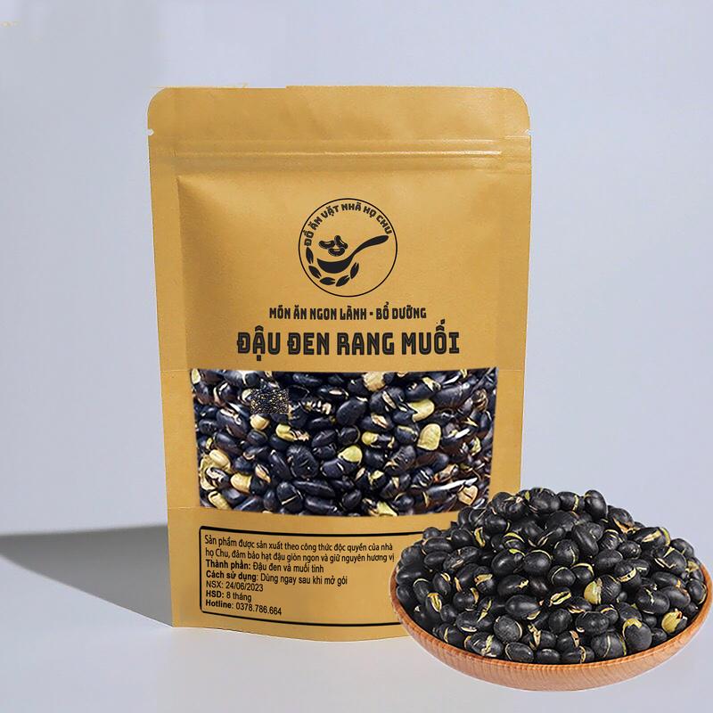 [COMBO ƯU ĐÃI] 2 Gói Đậu Đen Rang Muối Xanh Lòng Organic Túi 500g - Đồ Ăn Vặt Nhà Họ Chu 3