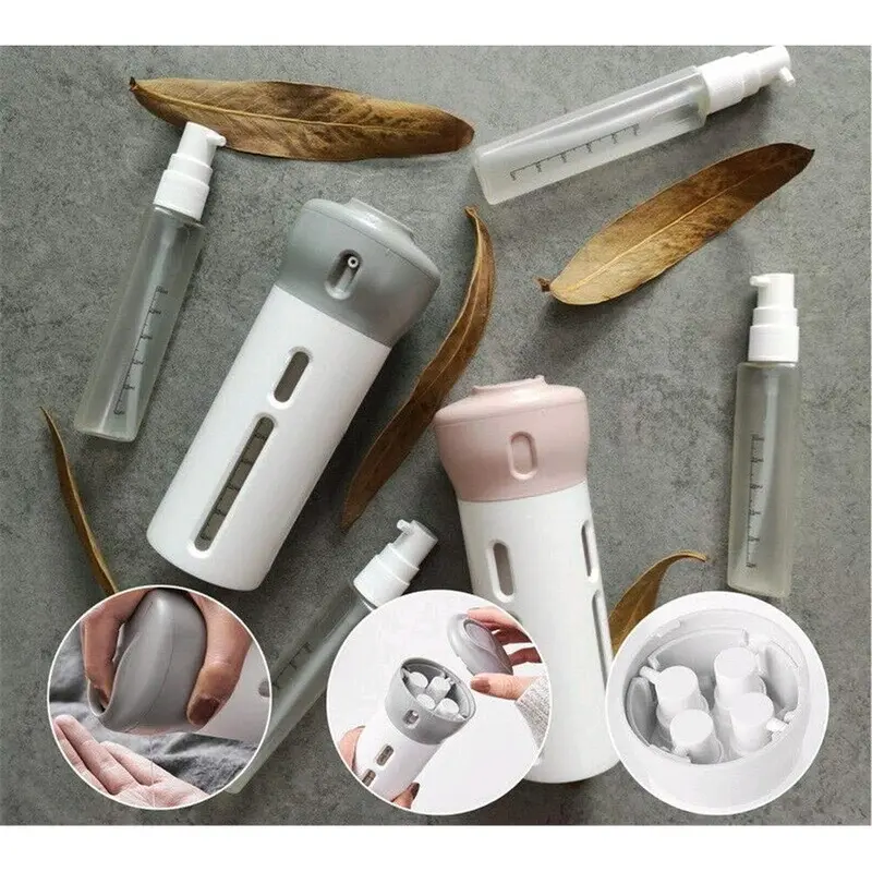 smart travel bottle set 4in1 toiletries dispenser soap kit 4 in 1 botol refill sabun shampoo lotion Medan meriah meriahshoppe 1
