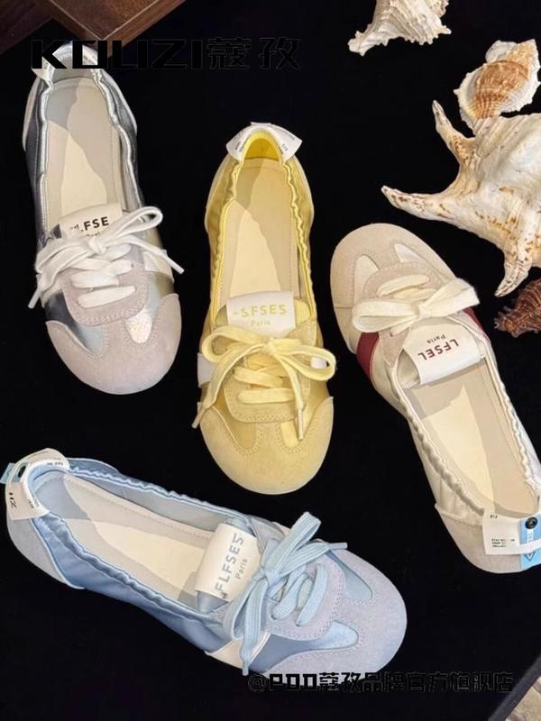 Product Introduction of Giày Trắng Thoáng Khí, Kiểu Lười, Giày Thể Thao Múa Ba Lê Nhẹ Nhàng Kiểu Pháp, Dành Cho Nữ, Kouzi, Hàng Mới Về Mùa Hè 2024 Shoes Sneaker 5