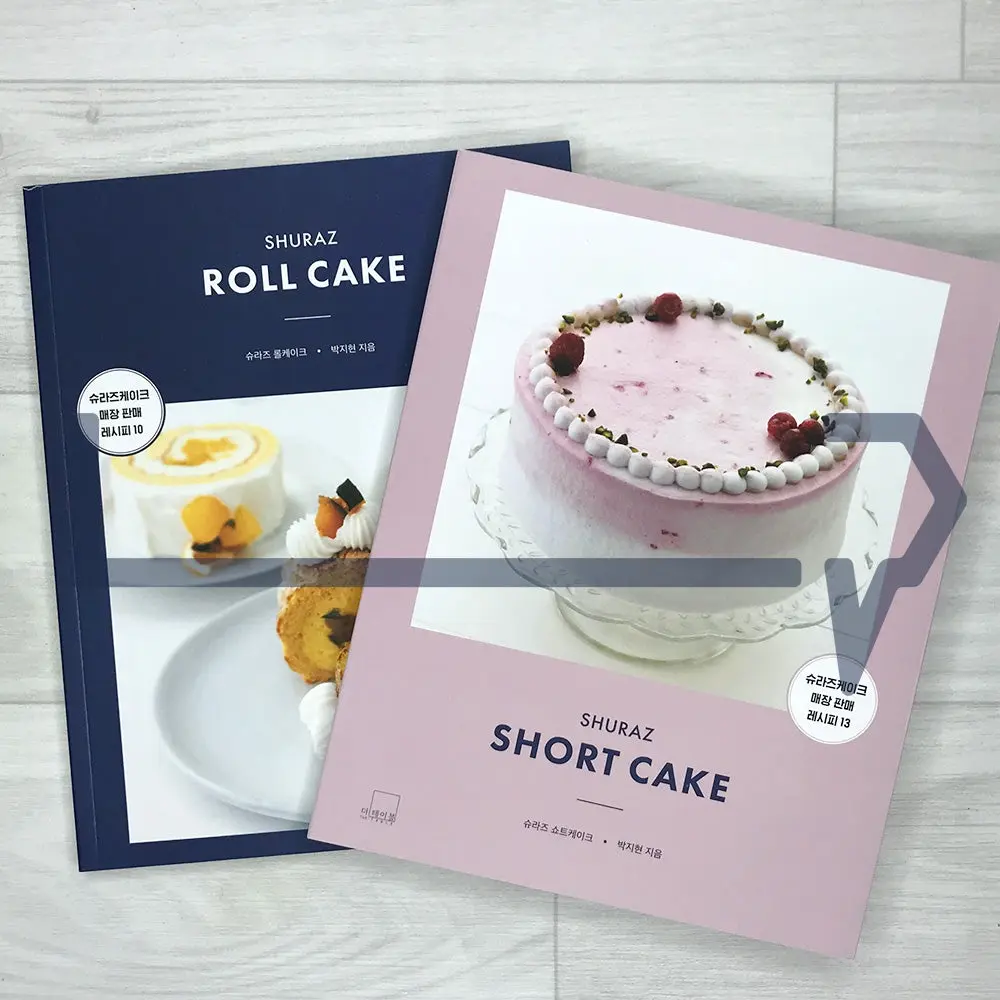 Shuraz Roll Cake and Short Cake Recipes 슈라즈 롤케이크 & 쇼트케이크 세트. Baking Korea