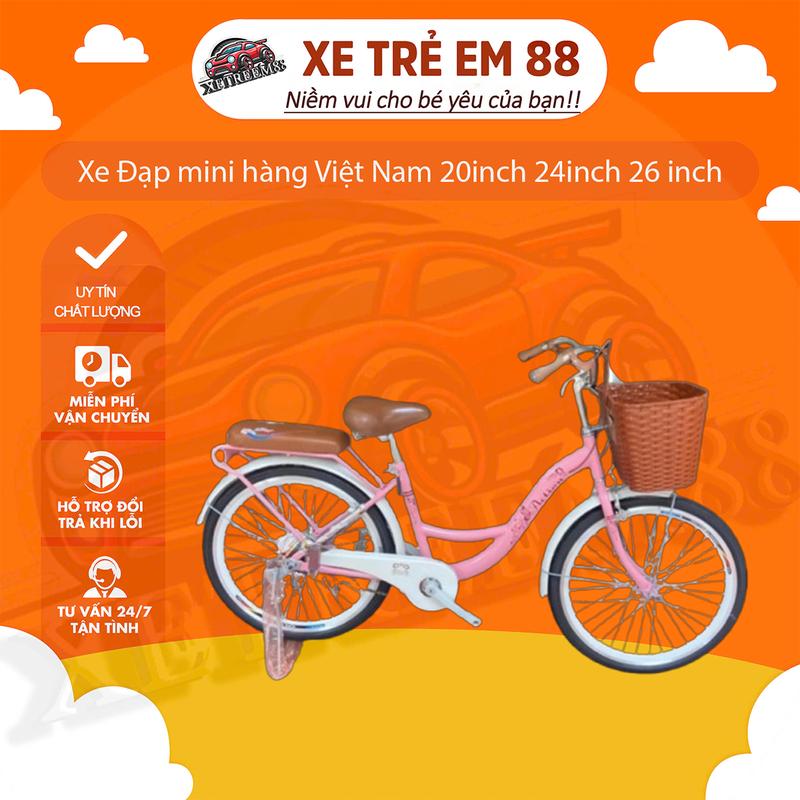 Xe Đạp mini hàng Việt Nam 20inch 24inch 26 inch Gắn Xe Đạp Sport Đạp Xe Đạp Cao Su kiotool mini bike road mini xe dap vina 48 13 limit 001 lotus bike lotus bike