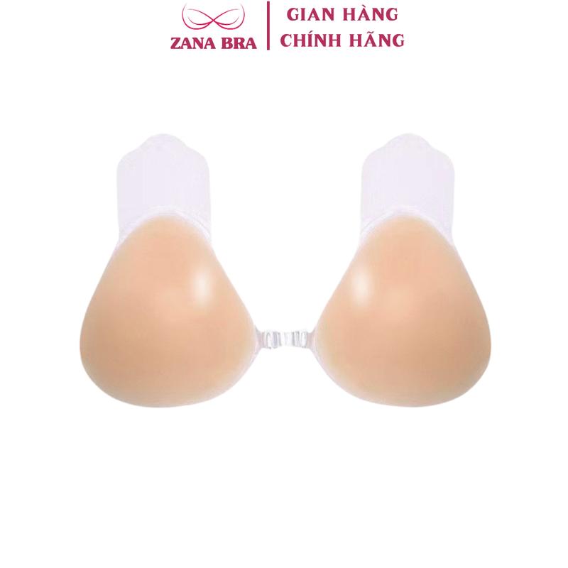 Miếng dán ngực silicon, Áo dán ngực cài trước chống thấm dán dính ZANA BRA D2023 Nữ Women miếngdán phụ kiện áo lót