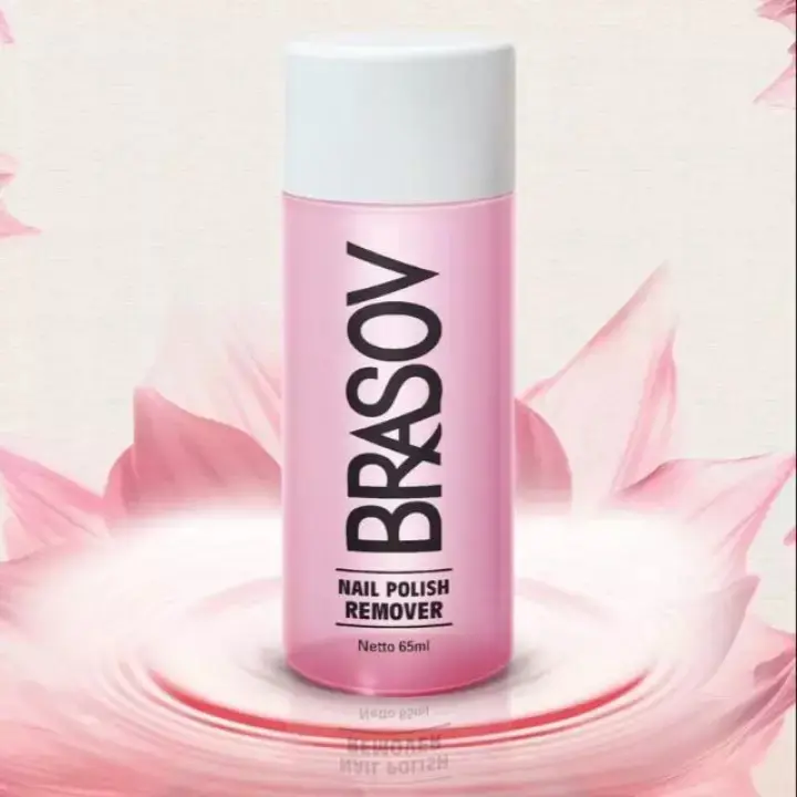 ASETON BRASOV Pembersih Cat Kuku 65 ML Penghapus Kutek / Nail Polish Remover Kutek 5