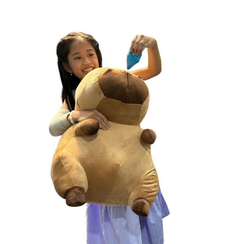 Chuột Capybara rút mũi màu nâu xinh mền mịn size 65cm , nước mũi đàn hồi, Gấu bông thú nhồi bông Toy thú nhồi bông đồ chơi phát nhạc Thú Bông capybara hồng gaubong to thổi bóng capybara nước mũi