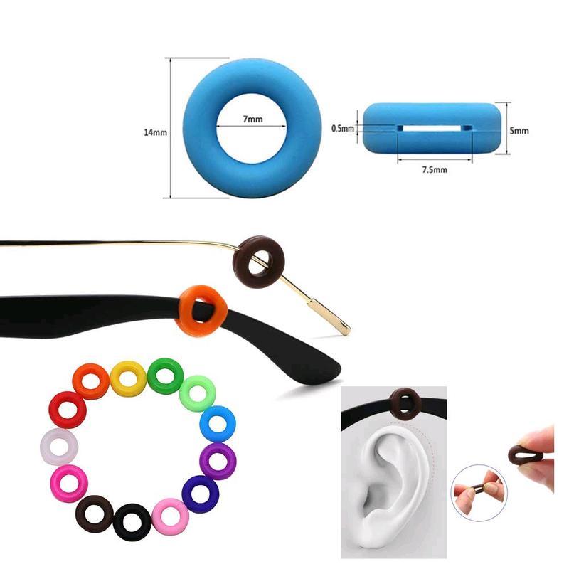 Earhook Silicone Temple DONAT kacamata - 1 Pasang Penahan Ujung Tangkai Kaca Mata Anti Slip Karet SWEETLY Biru Frame 2