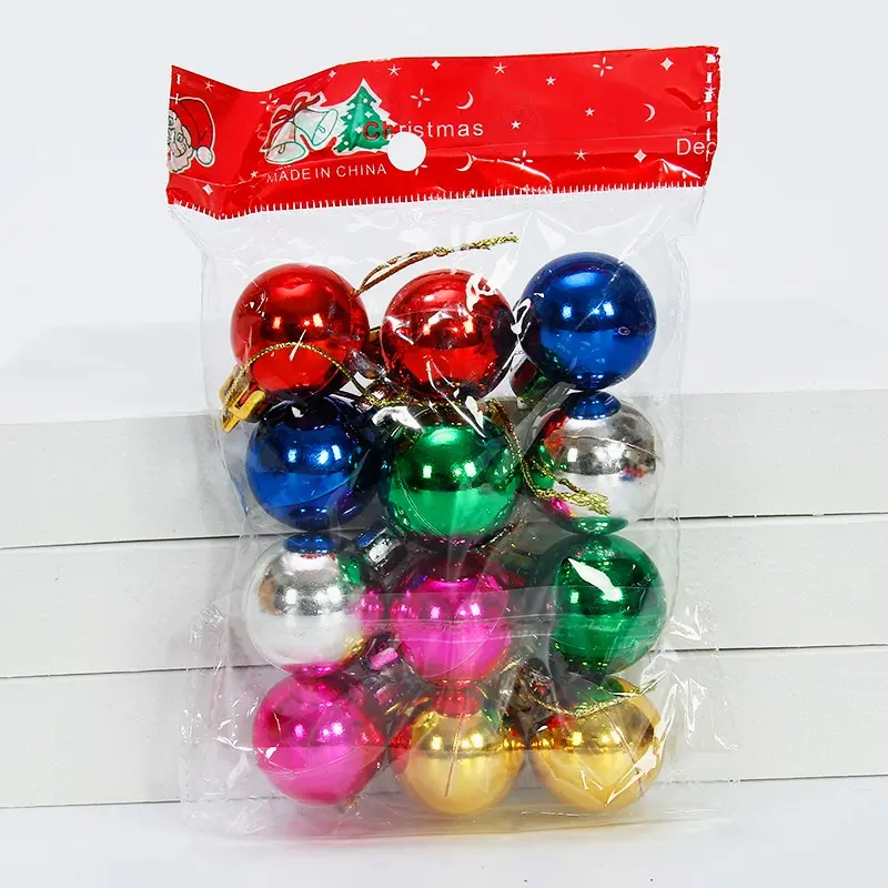 Bóng Treo Trang Trí Cây Thông Noel, 12 Cái / lốc, 3Cm, Bauble, Tiệc Giáng Sinh, Đồ Trang Trí