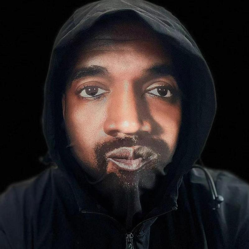 Product Introduction of 3D Printed Seamless Kanye Face Mask Celebrity Face Mask Funny Head Cover Riding Scarf Cosplay Headwear Hip Hop Hood 18