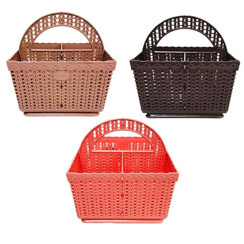 Rổ/giỏ 3 ngăn và 6 ngăn đựnġ đồ trang điểm, spa, nail, dụng cụ nối mi, phun ẋăm 4