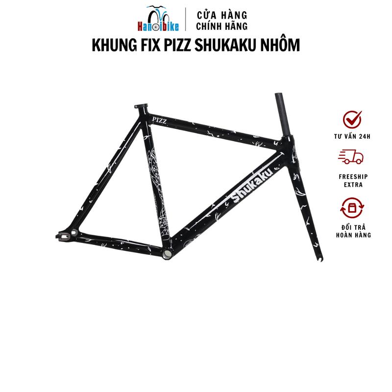  Khung xe đạp Fixed Gear PIZZ SHUKAKU khung nhôm càng nhôm không mối hàn Sports 