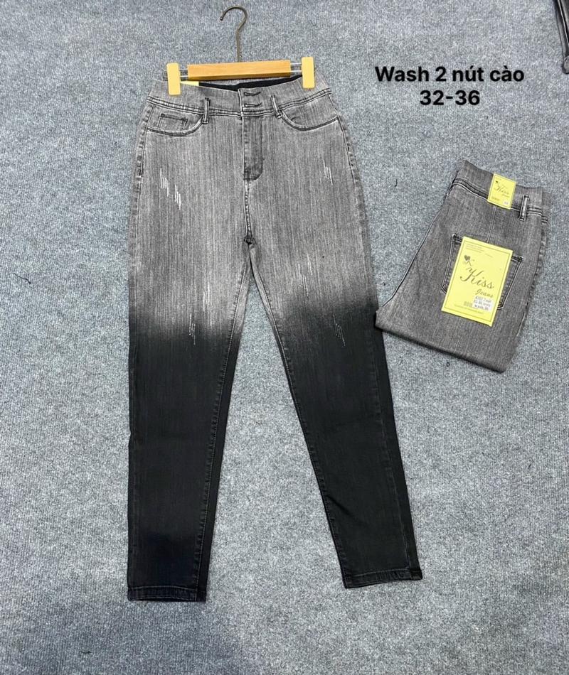 Product Introduction of Quần Jean wash’s 2 màu thời trang 2 nút. trơn 31 -36 1