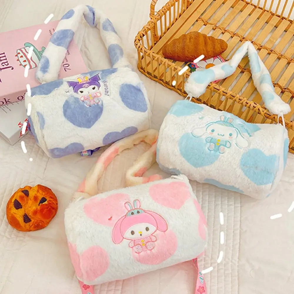 Beg Bantal Anime Kuromi, Beg Perjalanan Melodi SAYA, Cinnamoroll, Beg Bahu Mewah, Beg Silang Kartun Jepun Berkapasiti Besar untuk Gadis
