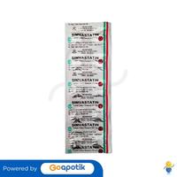 Gambar SIMVASTATIN NOVAPHARIN 20 MG STRIP 10 TABLET dari Apotek HAR Farma by GoApotik Kota Bekasi 2 Tokopedia