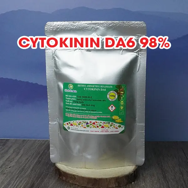 Giải độc cây trồng, tăng cường sức khỏe cây trồng- Cytokinin DA6 98% (gói 100g)
