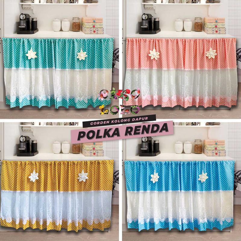 Product Introduction of Gorden Kolong Dapur Polkadot Renda Tengah Bunga 31