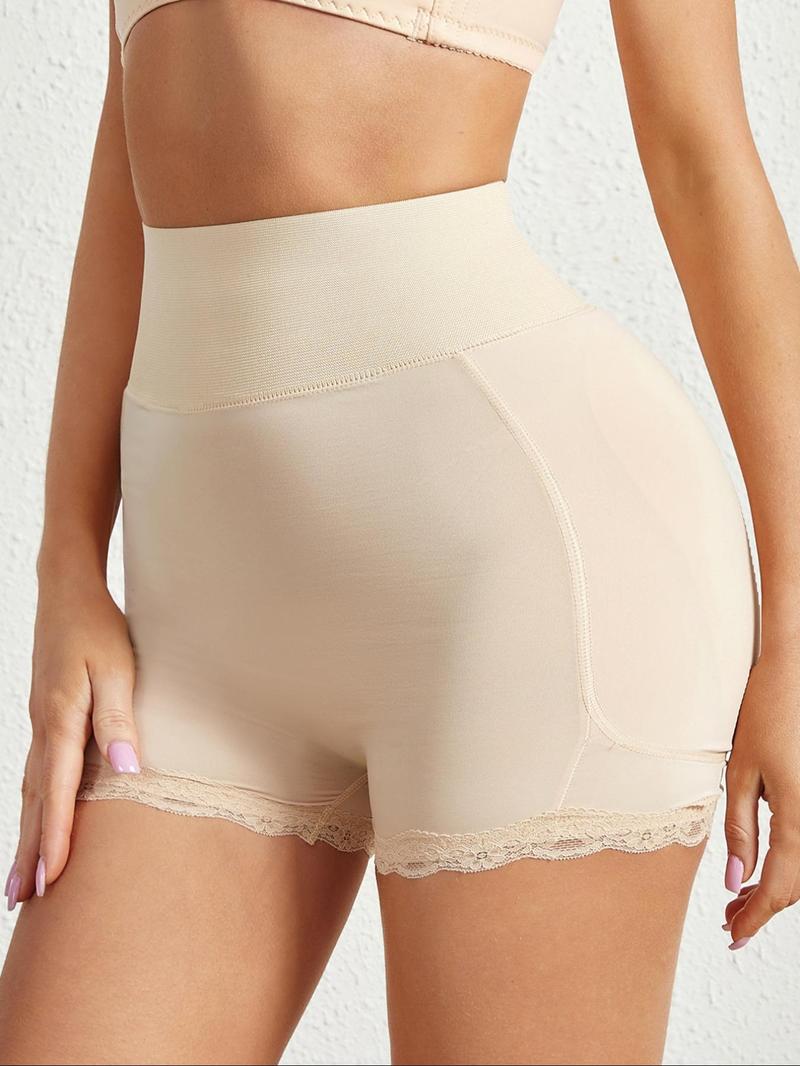 Product Introduction of Women's Contrast Lace High Waist Shapewear Shorts, Tummy Control Butt Lifting Shaper, High Stretch Shapewear Bottoms for Daily Wear 4