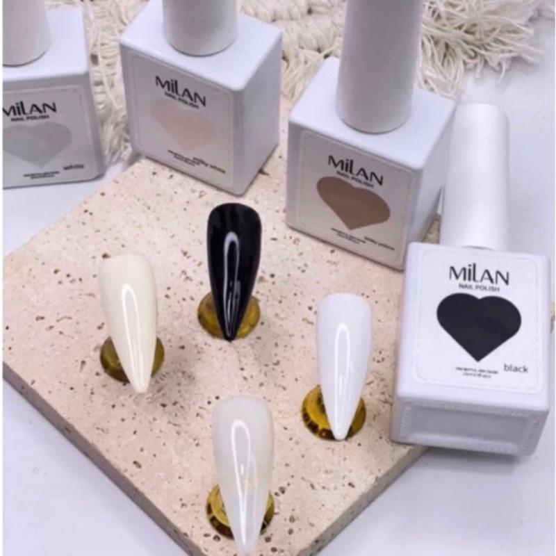 Sơn gel màu đen, trắng, trắng sữa, nước gạo milan chai 15ml Nữ Women
