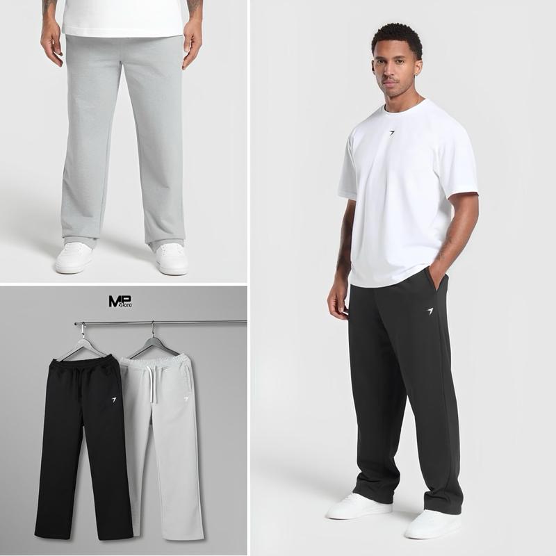 [Hàng Mới 2025] Quần Dài Form Rộng Logo Thêu Chất Liệu Cao Cấp