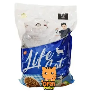 Life Cat Premium 1kg Makanan Kucing Kering Dry Food Kaya Vitamin & Mineral Untuk Kucing Kitten & Adult Baik Untuk Pencernaan Dan Daya Tahan Tubuh