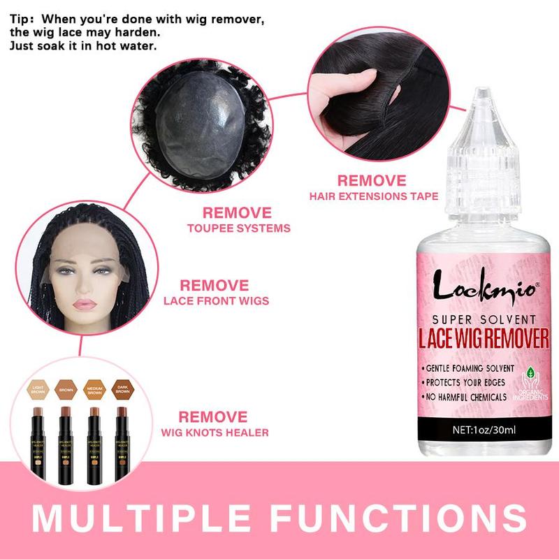 Product Introduction of Lace Wig Glue & Remover (2 Counts/set), Waterproof Lace Wig Adhesive with Remover, Suitable for Daily Use 41