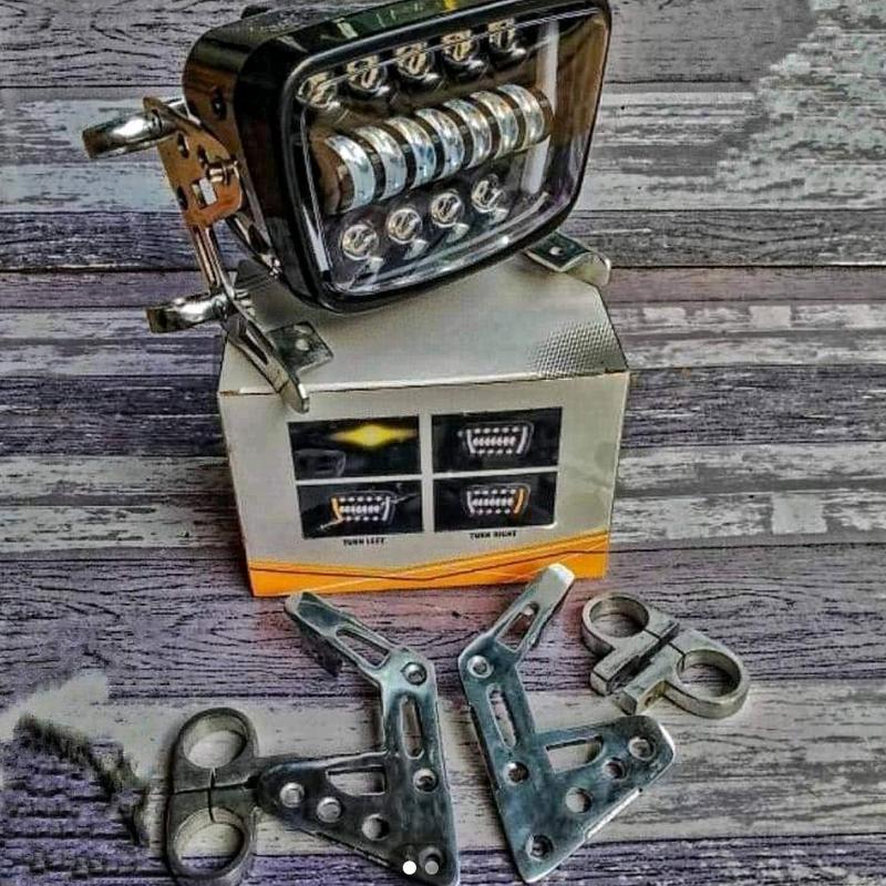 Reflektor Daymaker ui Lampu depan RX king set Batok plus Kupingan Lampu cnc RX king Daymaker Rx king 0