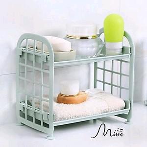 Kệ Nhựa Mini 2 Tầng Đựng Đồ Đa Năng SiêuXinh - Kệ Mini 2 Tầng Xếp Gọn Trang Trí Để Bàn - Giá Để Đồ, Kệ Mỹ Phẩm 9
