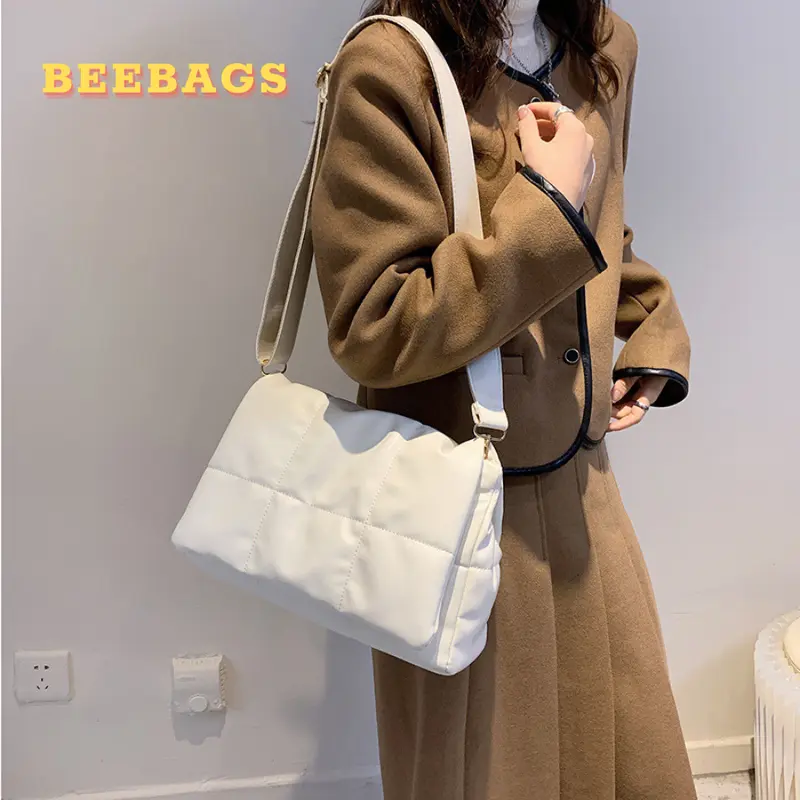 Túi Da Phao Nữ Màu Đen, Nâu, Trắng Dễ Mix Đồ Dây Đeo Chỉnh Được | PHAO04 | Túi Xách Basic Đi Học Đi Chơi Chất Liệu Cao Cấp 6