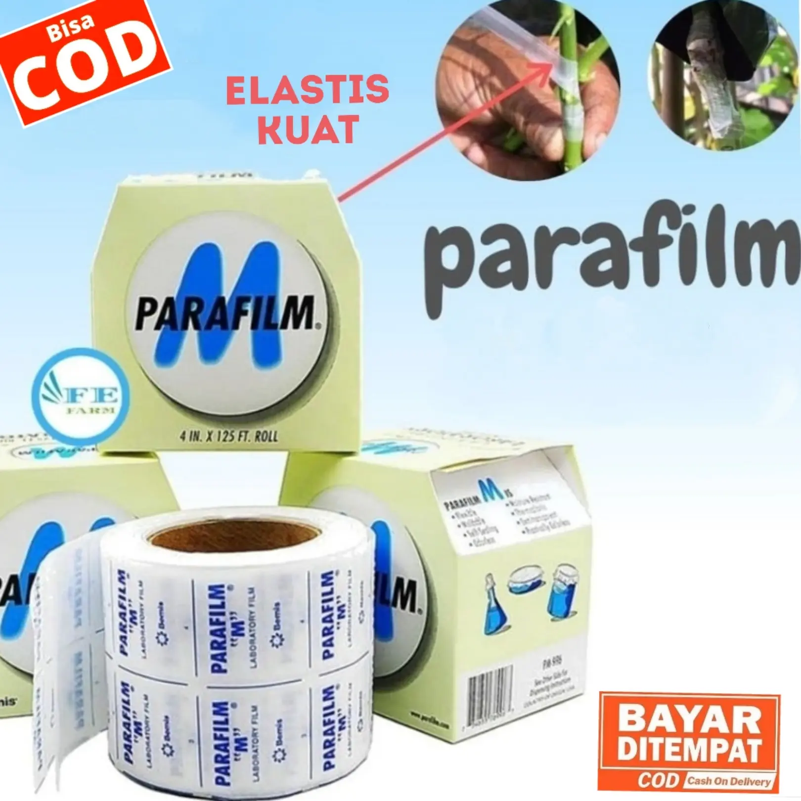 PARAFILM GRAFTING TAPE, PLASTIK OKULASI SAMBUNG PUCUK
