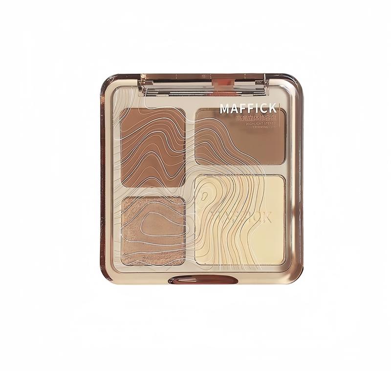 Phấn bắt sáng phấn tạo khối 4 ô 11,5g tự nhiên lâu trôi  Mỹ Phẩm Trang Điểm Cosmetic ( PH4 ) highlight -