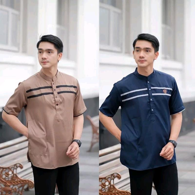 100ribu Dapat 4 Model Baju Koko Kurta Dewasa Katun Muslim 6
