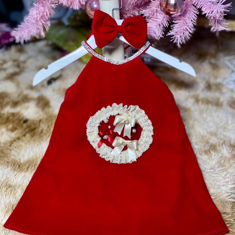 Váy Tết Yếm Nhung  Cho Mẹ và Bé (Có Bán Rời) Tặng Kèm Nơ Cài  (VÒNG HOA) Áo Top Nữ