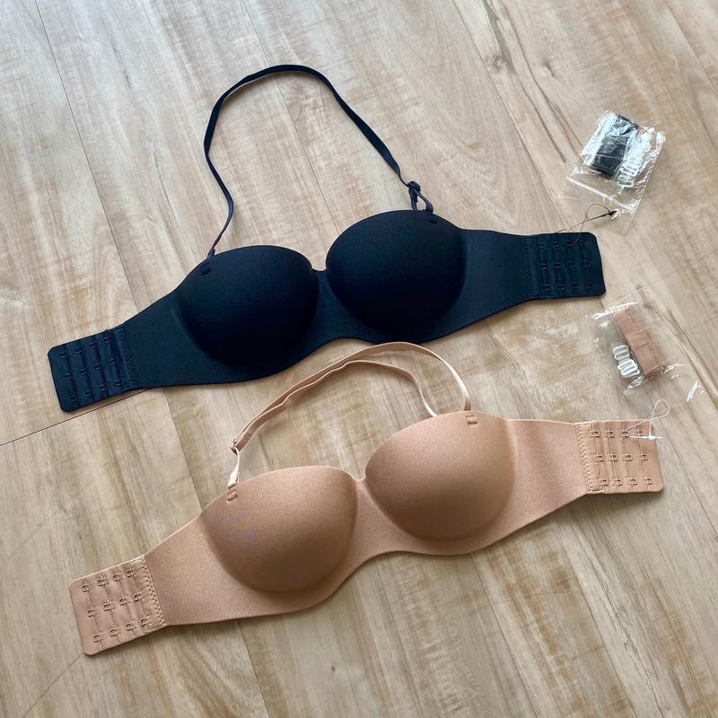 Pluffyschoice Lifestyle Bra Push UP Bh halter seamless invisible strapless Wanita Busa Dewasa 0