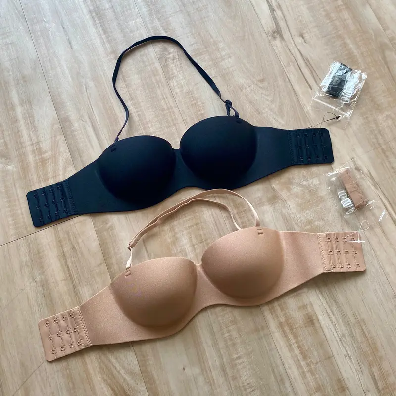 Pluffyschoice Lifestyle Bra Push UP Bh halter seamless invisible strapless Wanita Busa Dewasa 0