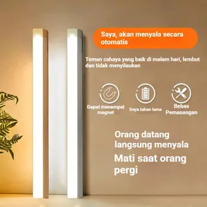 COD Lampu Sensor Gerak Magnetic Motion Sensor Lampu Stick Panjang LED/Lampu tidur LED tombol multifungsi