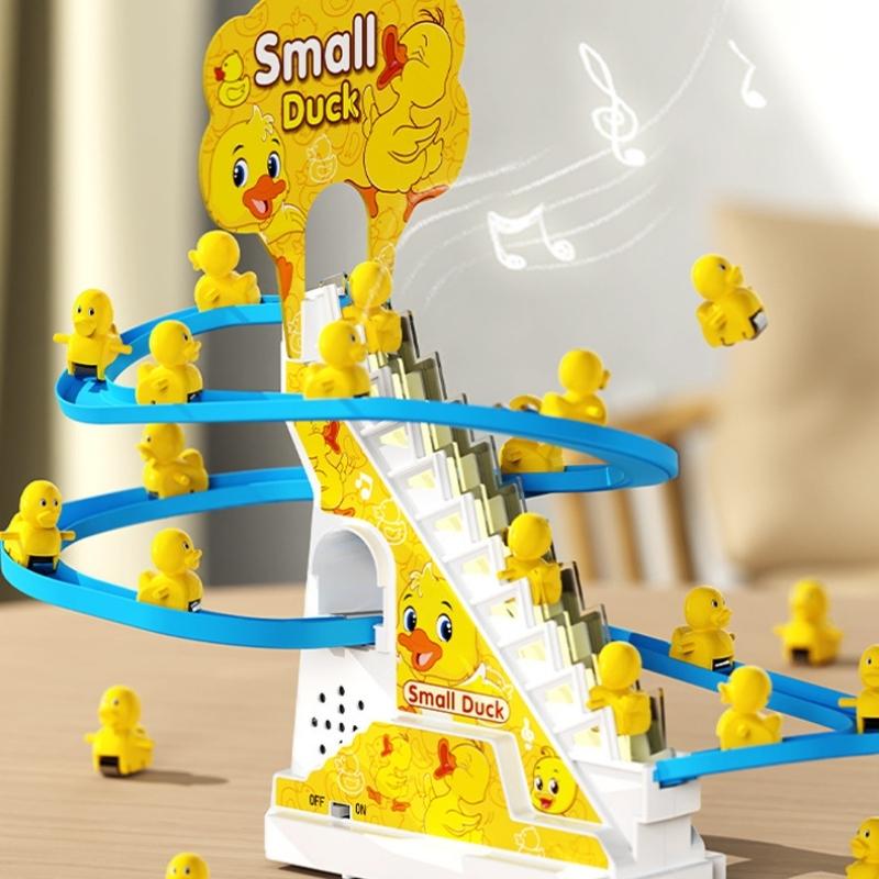  Đồ Chơi Vịt Leo Cầu Thang Đáng Yêu Cho Bé - Có Đèn Nhạc Vui Nhộn. Voi Kem 