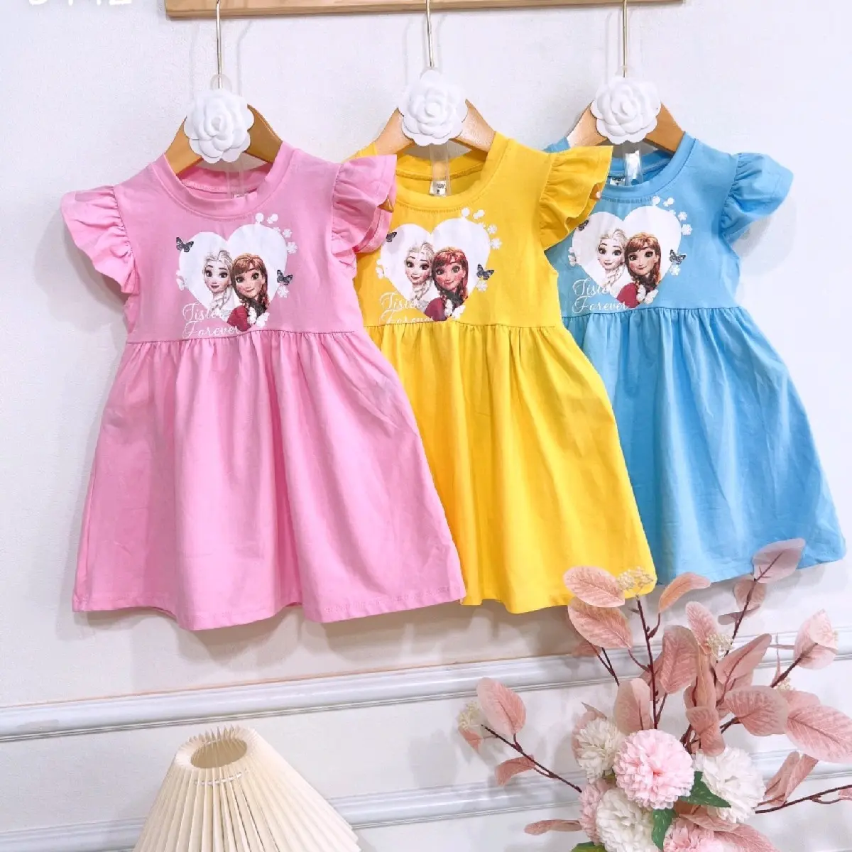 Váy elsa cho bé gái size 9-22kg (1-5 tuổi)