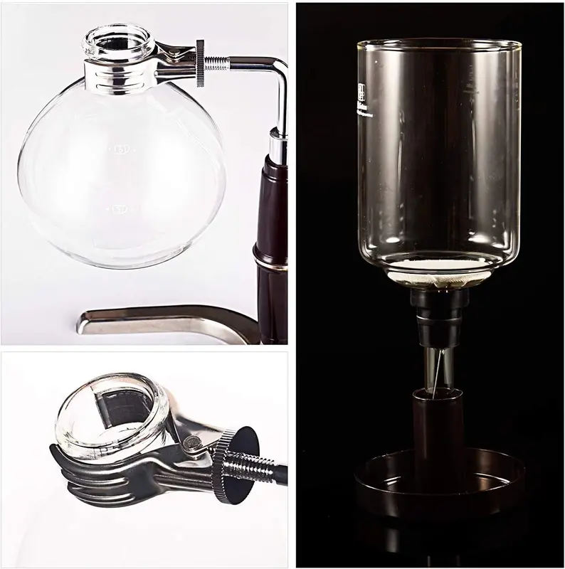 Coffee Maker Manual Brew Vacuum Pot 3 Cups 360ml - JF33 - Black 6