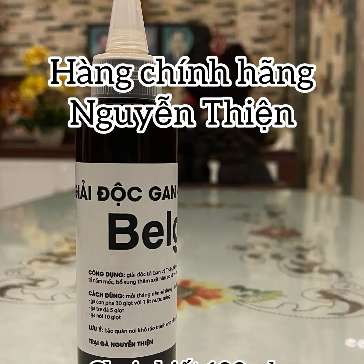Belgium 100ml - Giải độc và làm mát gan thận dành cho chiến kê, hỗ trợ kiểm soát độc tố nấm nội tạng