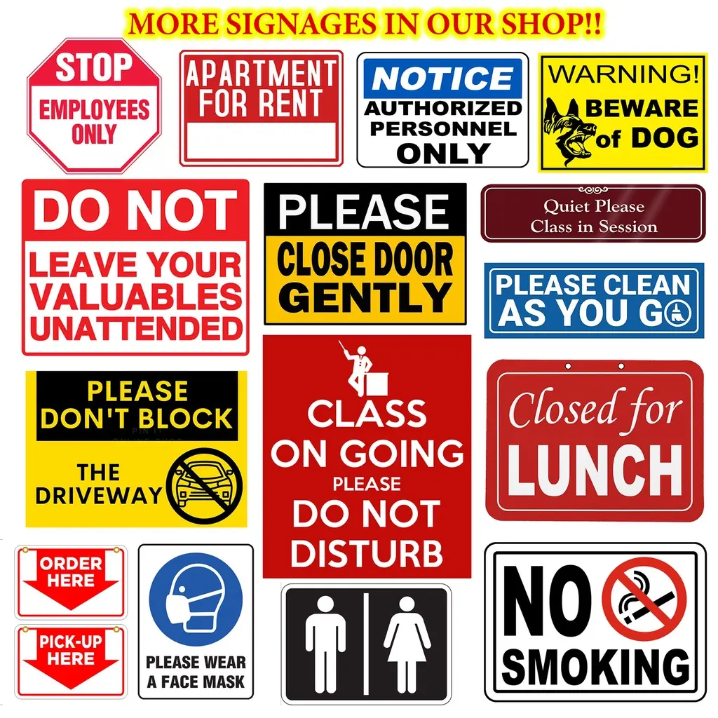 Bawal Utang - Laminated Signage - A4 Size - TikTok Shop Philippines