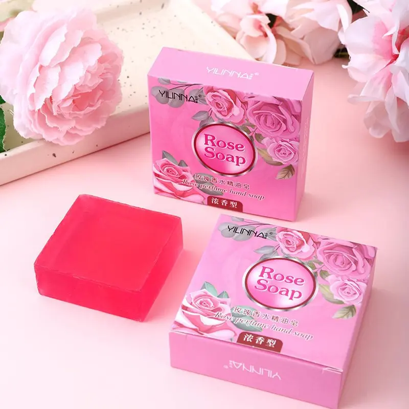 Xà phòng tinh dầu hoa hồng, xà phòng tắm, bôi trơn da, có hương thơm hoa hồng, 55g, kết hợp với xà phòng 5
