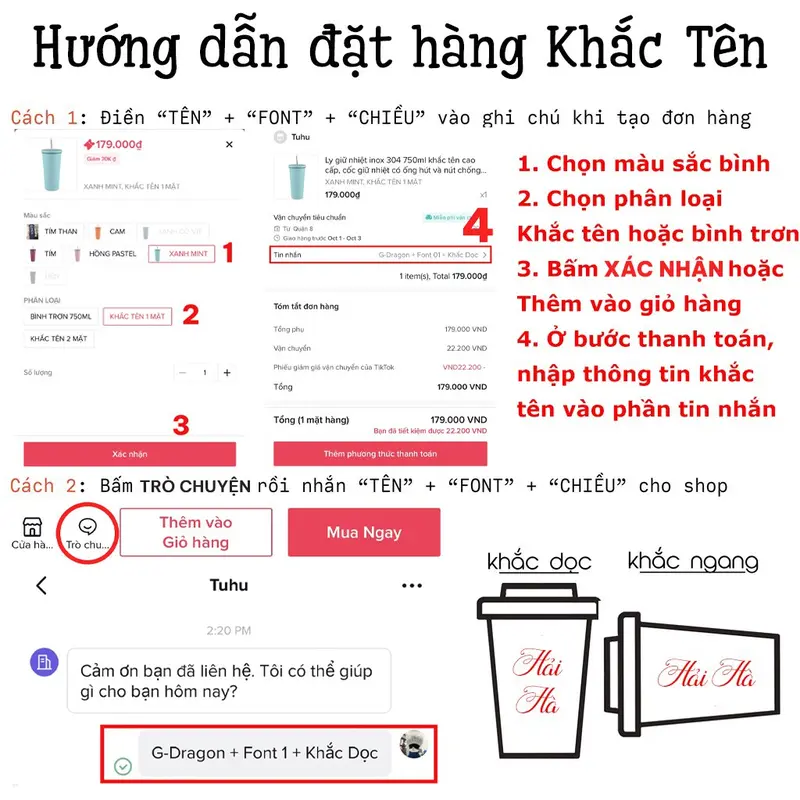Ly giữ nhiệt Qichong 520ml có quai xách, cốc giữ nhiệt nóng lạnh inox 316 cao cấp – TUHUHOUSE 1