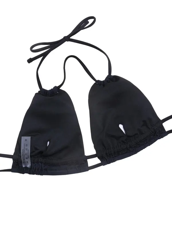 Women's Solid Backless Halter Bikini Set, Ruched Tie Back Swimsuit Top & Swimsuit Bottom, Swimsuit Sets, Bathing Suits 2024 for Women 6