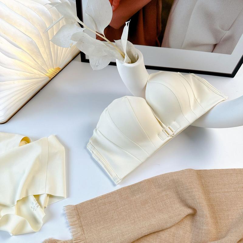 Product Introduction of Underwear, women's, front buckle, no straps, push-up, no-trace, seamless, wrapped chest, bra, non-slip, breathable and comfortable, no bunching, comfortable, suitable for spring, summer, autumn winter, very beautiful 32